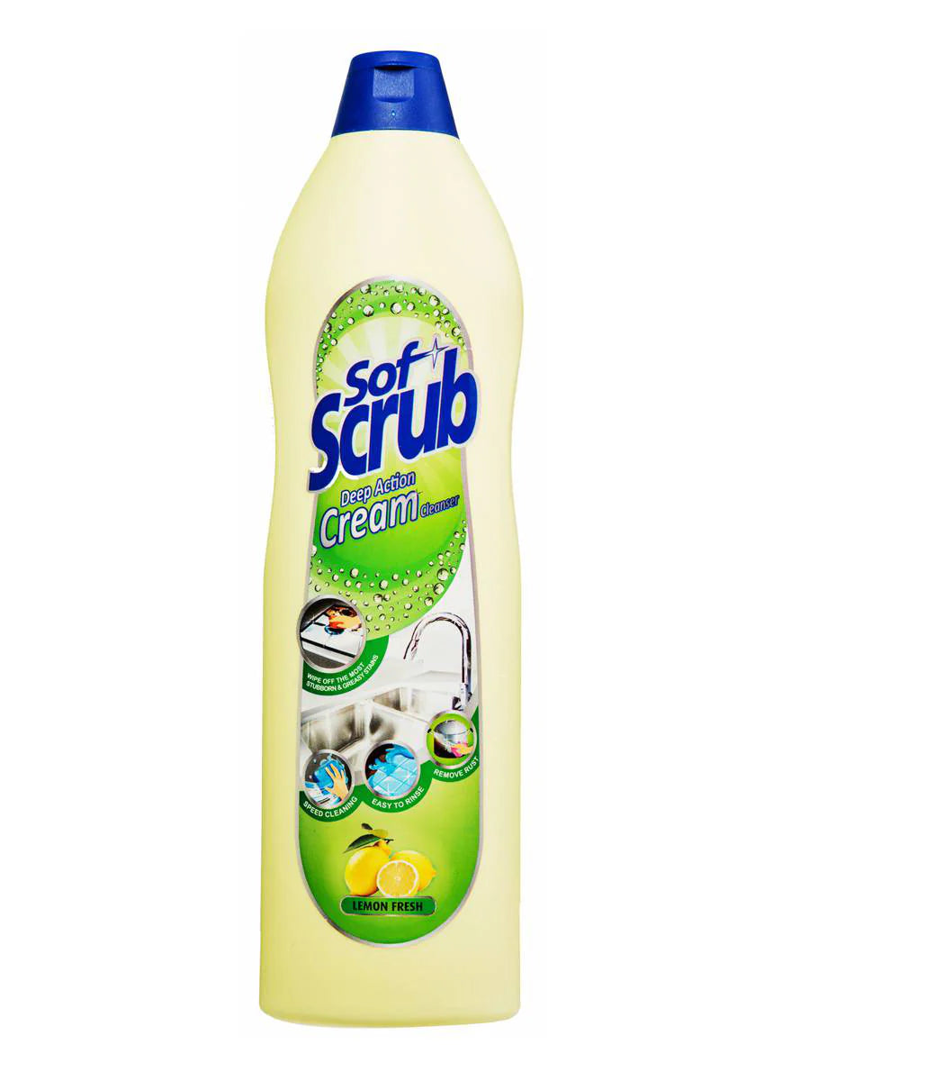 Softscrub Cream Cleanser Lemon Fresh 500mls*16