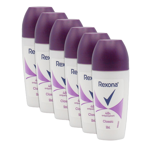 REXONA 50MLS*48 ROLL ON CLASSIC