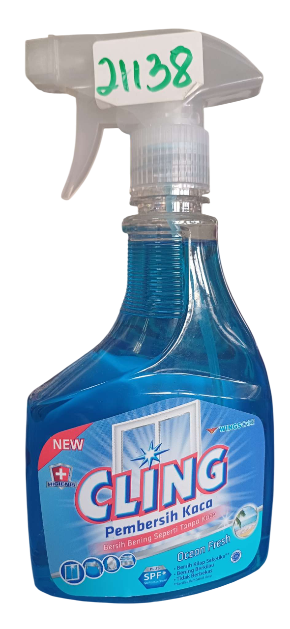CLING GLASS CLEANER SPRAY BLUE 440ML*12PCS