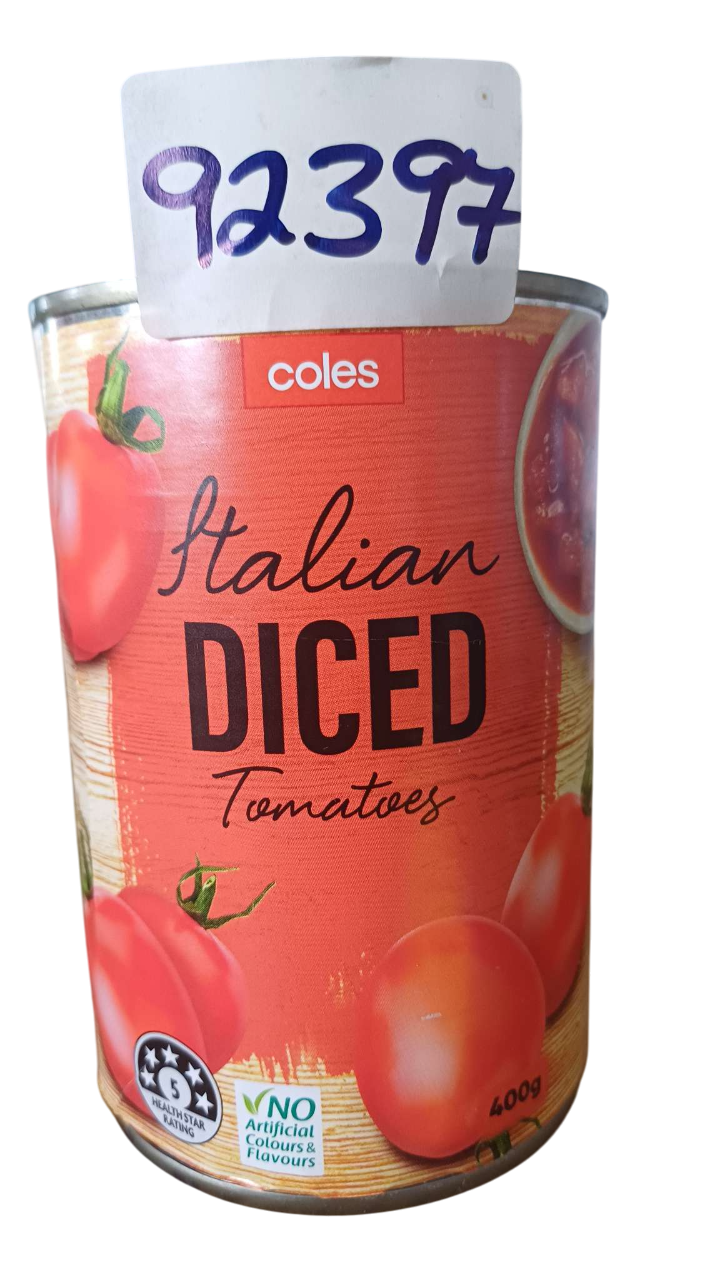COLES ITALIAN DICED TOMATOES 400G*24pcs