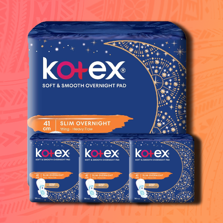 Kotex Soft&Smooth Overnight 7Pad x 48