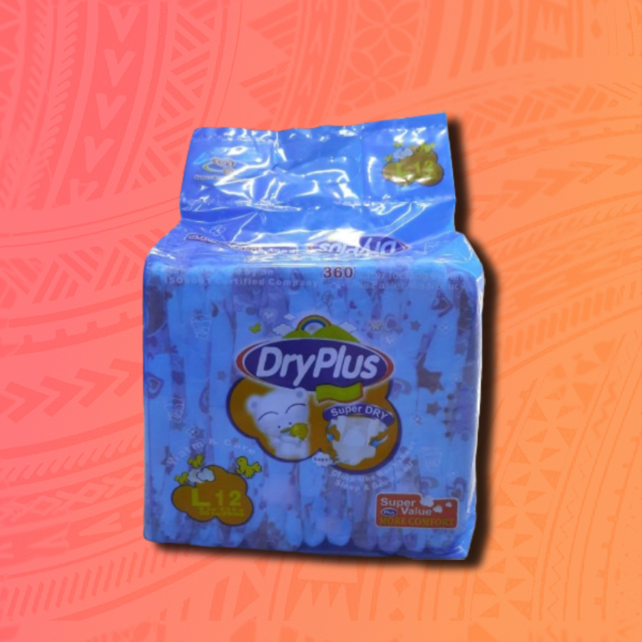 Dryplus Diaper Large 12 x 24pcs