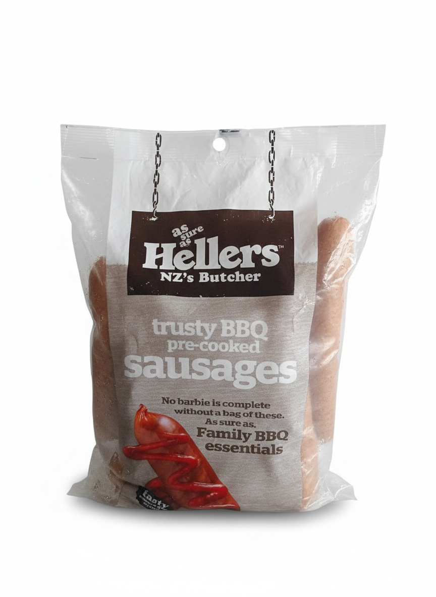 HELLERS TRUSTY BBQ P/COOKED 2KG*4