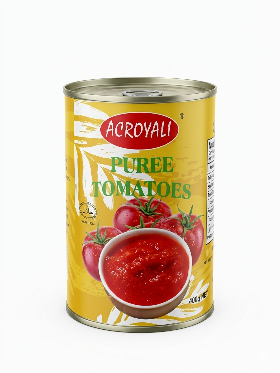 ACROYALI CANNED TOMATO PUREE 400G*24