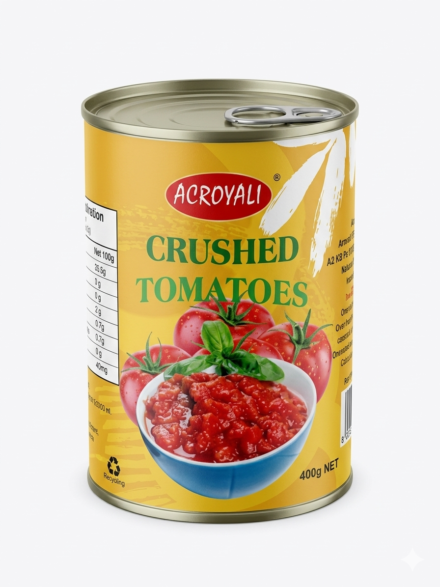 ACROYALI CANNED CRUSHED TOMATOES 400G*24