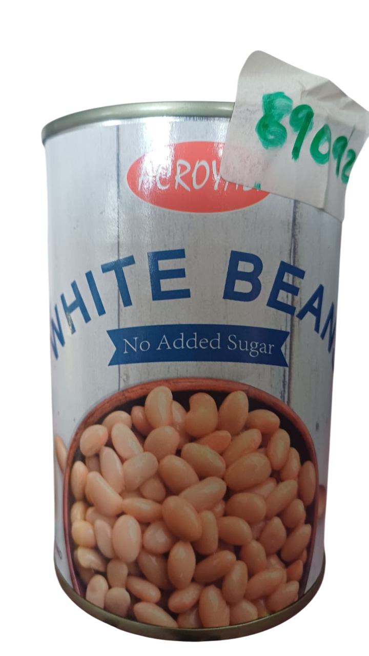 ACROYALI WHITE BEANS NAS 400G*24PCS