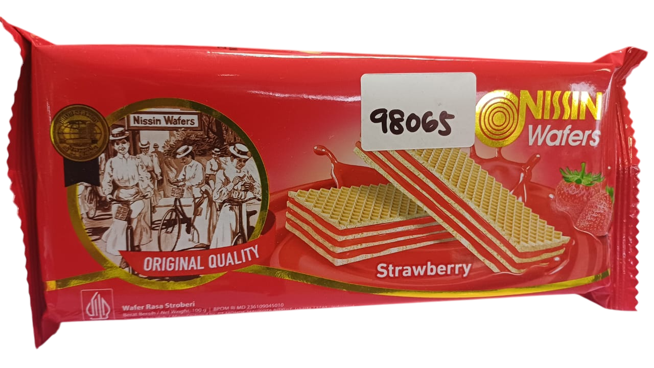 NISSIN WAFERS STRAWBERRY 100G*30pcs