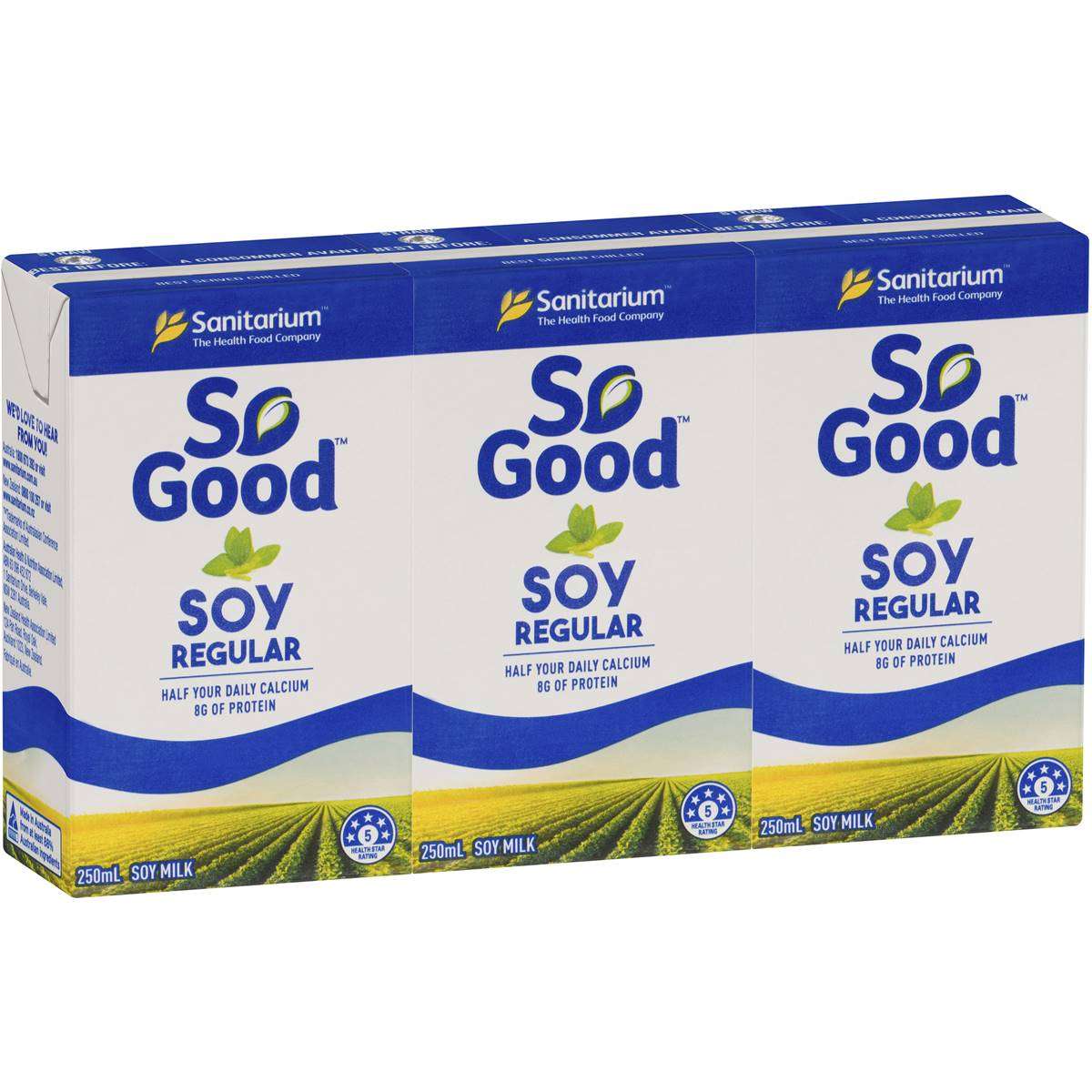 SO GOOD SOY REG 250MLS*12'S