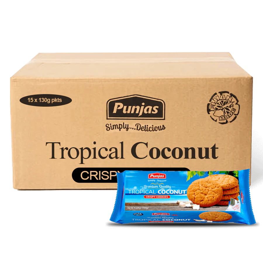 PUNJAS TROPICAL COCONUT COOKIES 130G*15
