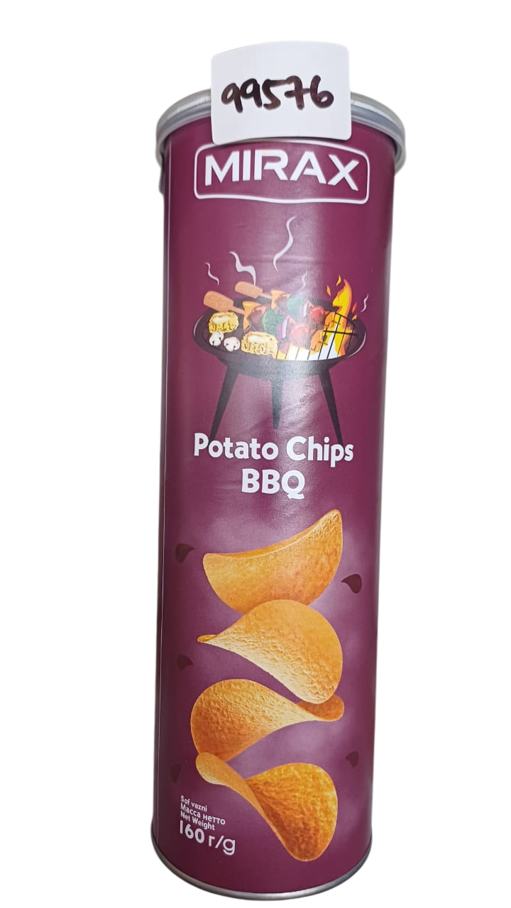 MIRAX POTATO CHIPS BBQ 160G*24'S