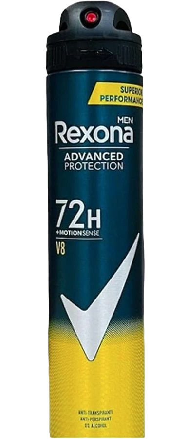 REXONA MEN V8 SPRAY 200MLS*12