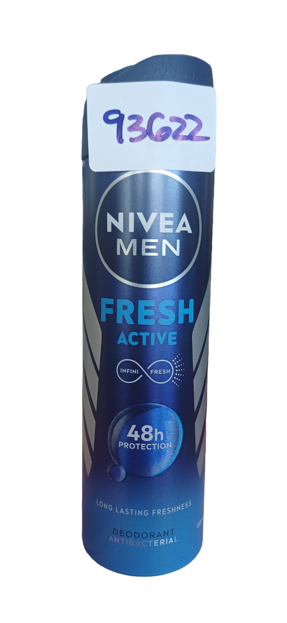 NIVEA BODY SPRAY FRESH ACTIVE 150ML*24