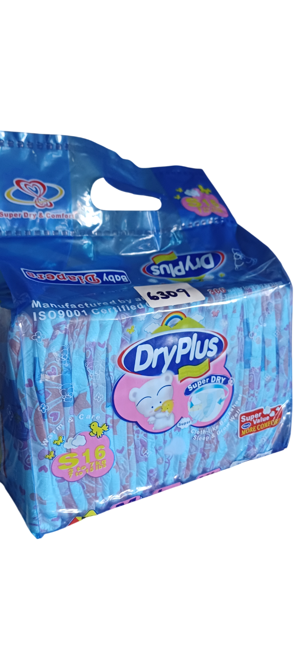 DRYPLUS DIAPER SUPER VALUE 24*16'S SMALL