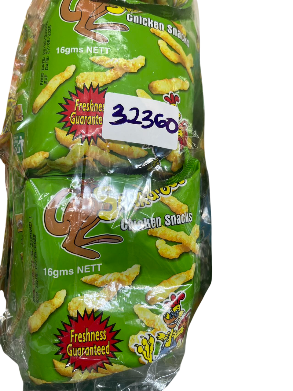 SNACKAROOS TWIST CHICKEN 16G*10PCKTS(30PCS)