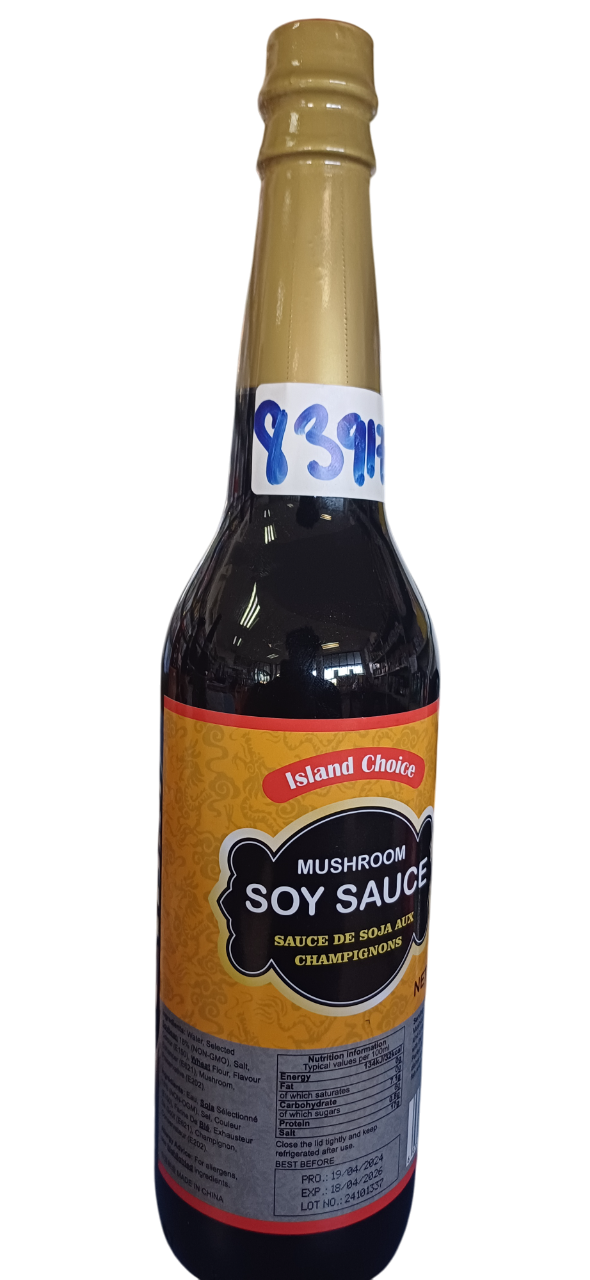 SOY SAUCE ISLAND CHOICE 625ML*24s