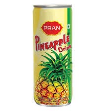 PRAN PINEAPPLE FRUIT DRINK CAN 250ML*24