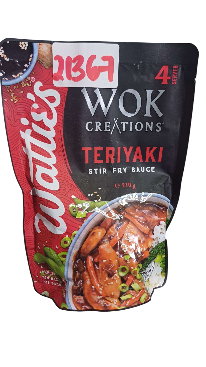 WATTIES WOK CREATION TERRIYAKI 210G*16PCS