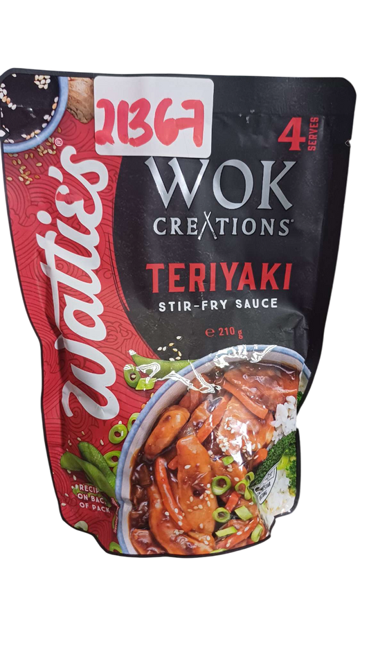 WATTIES WOK CREATION TERRIYAKI 210G*16PCS