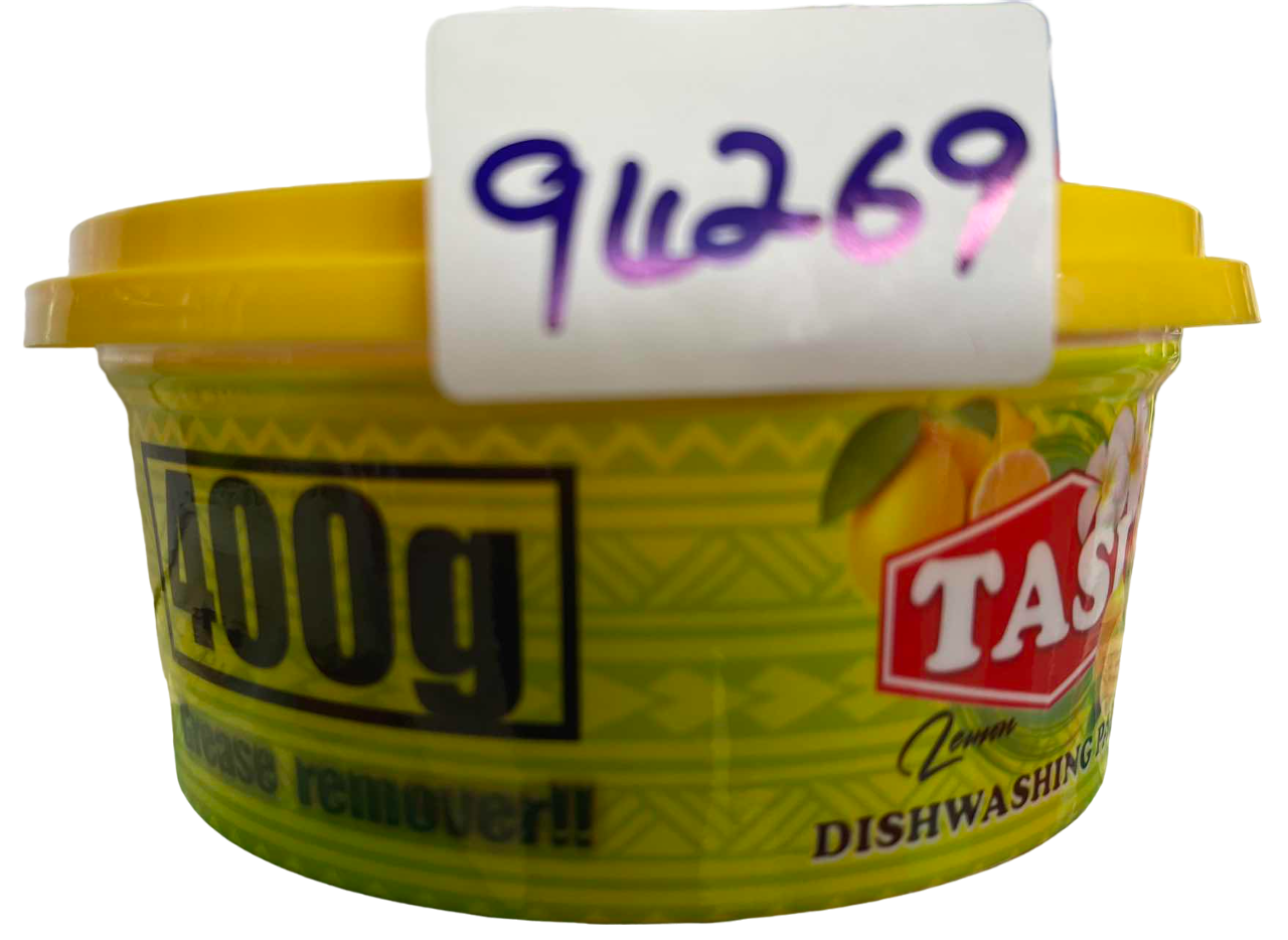 TASI DISHWASHING PASTE LEMON 400G(w sponge)*24pcs