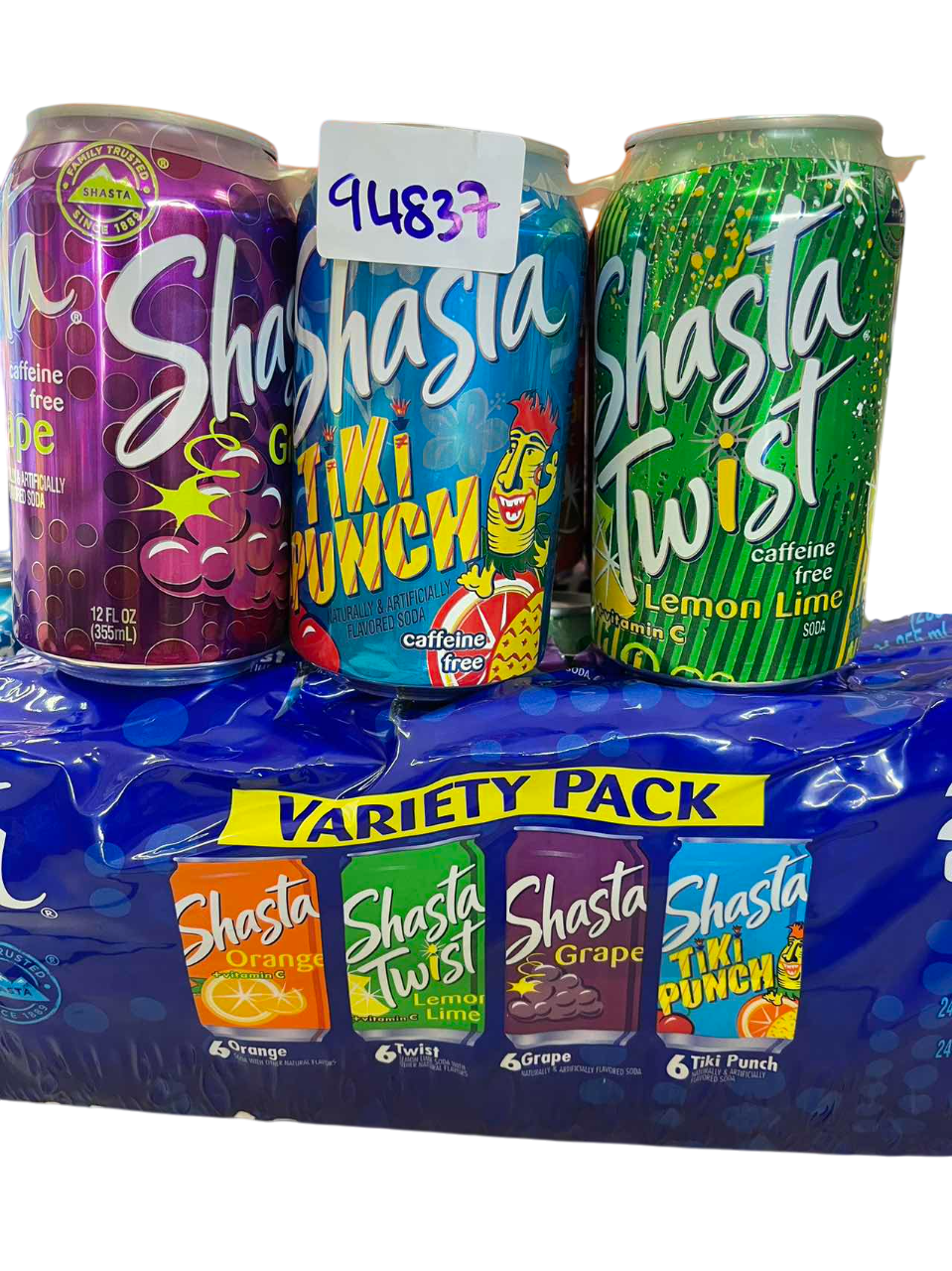 SHASTA VARIETY PACK 355ML*24PCS
