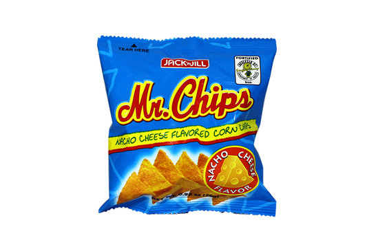 J&J MR CHIPS NACHO CHEESE 24G(100)