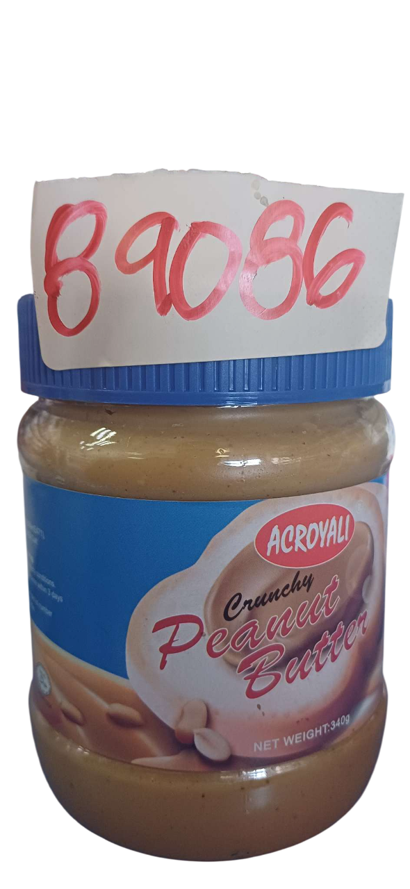 ACROYALI PEANUT BUTTER CRUNCHY 340G*24PCS