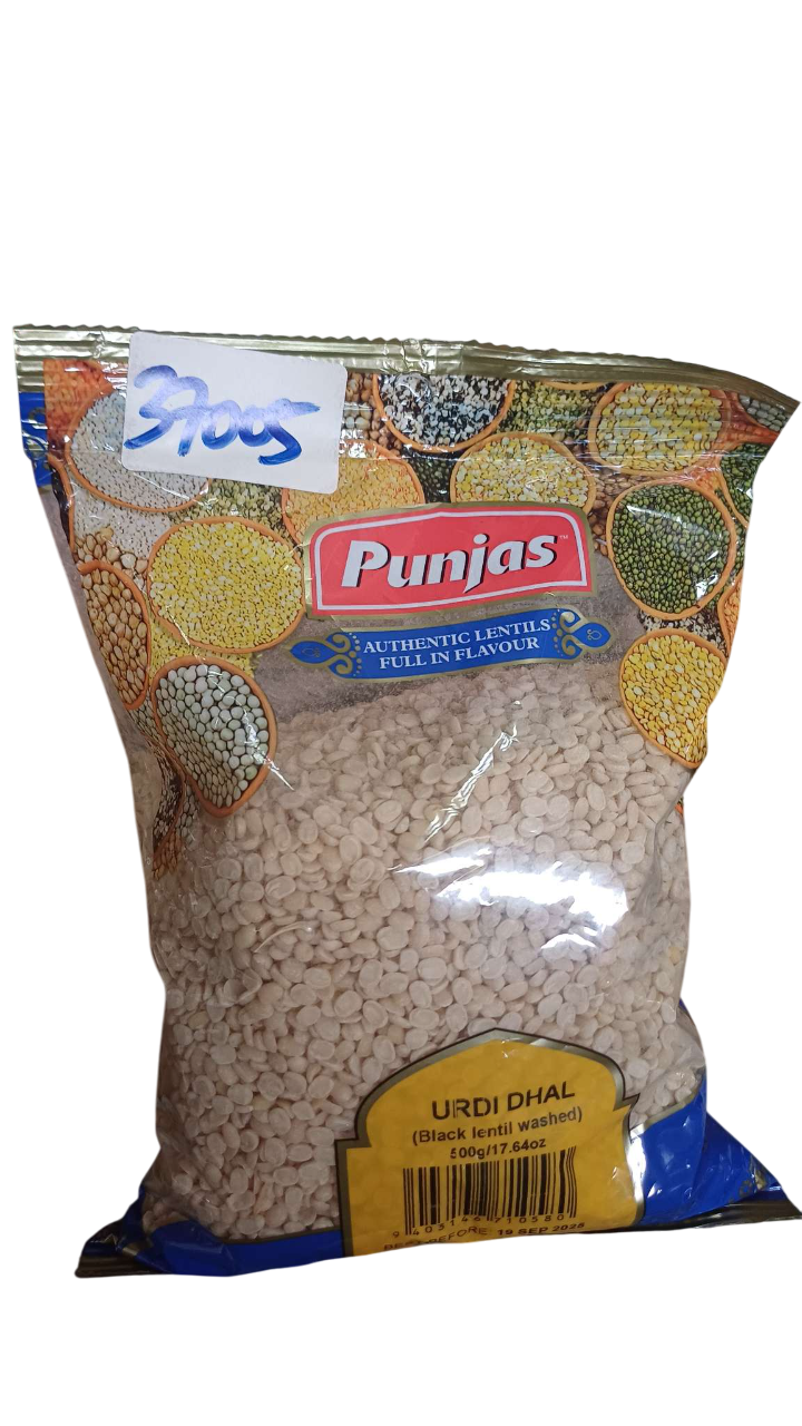 PUNJAS URDI DHAL WASHED 500G*30PCS