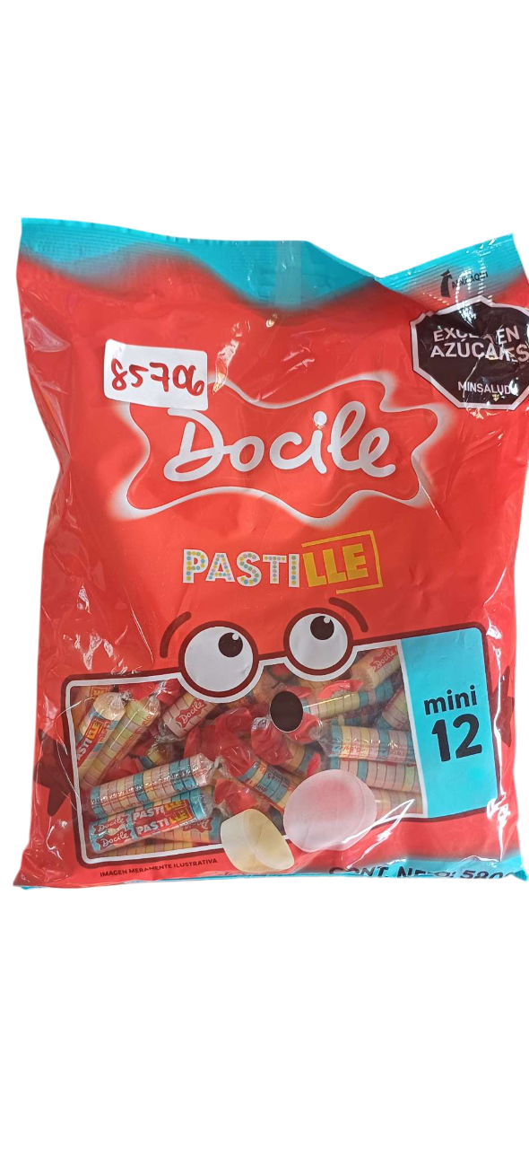 DOCILE PASTILLE MINI CANDY 580G*12PCS