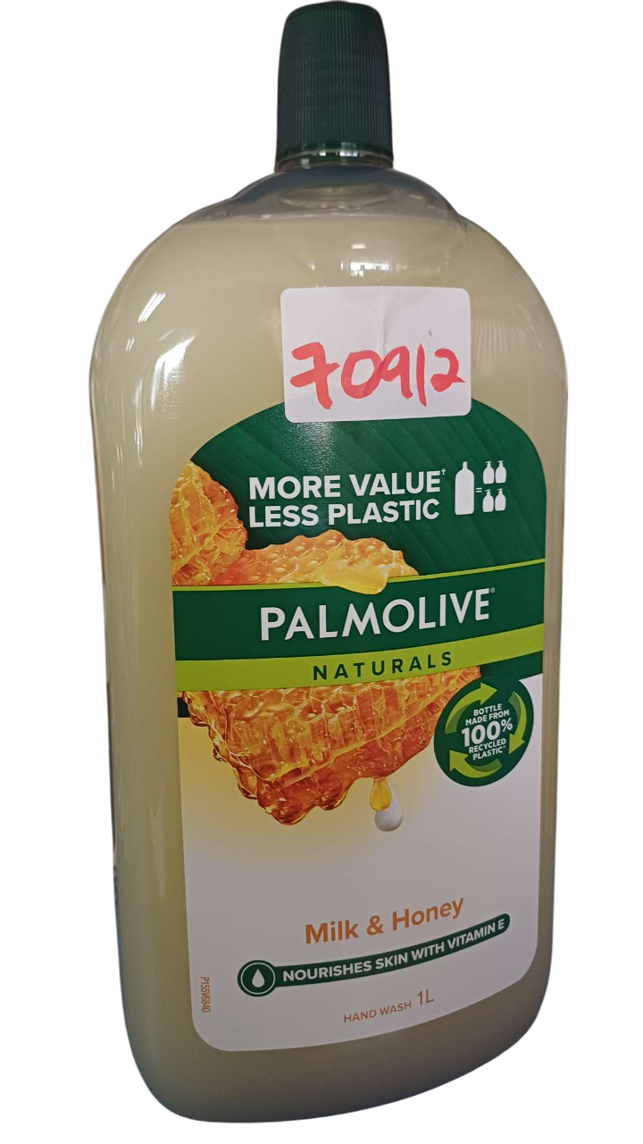 PALMOLIVE H/WASH MILK&HONEY 1LTR*12PCS