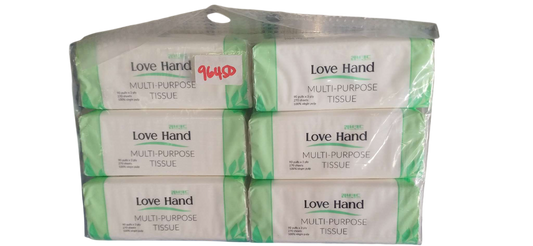 LOVE HAND FACIAL TISSUE 3PLY(170SHEETS)*90pcs