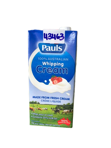 Pauls Whipping Cream 1Ltr*12