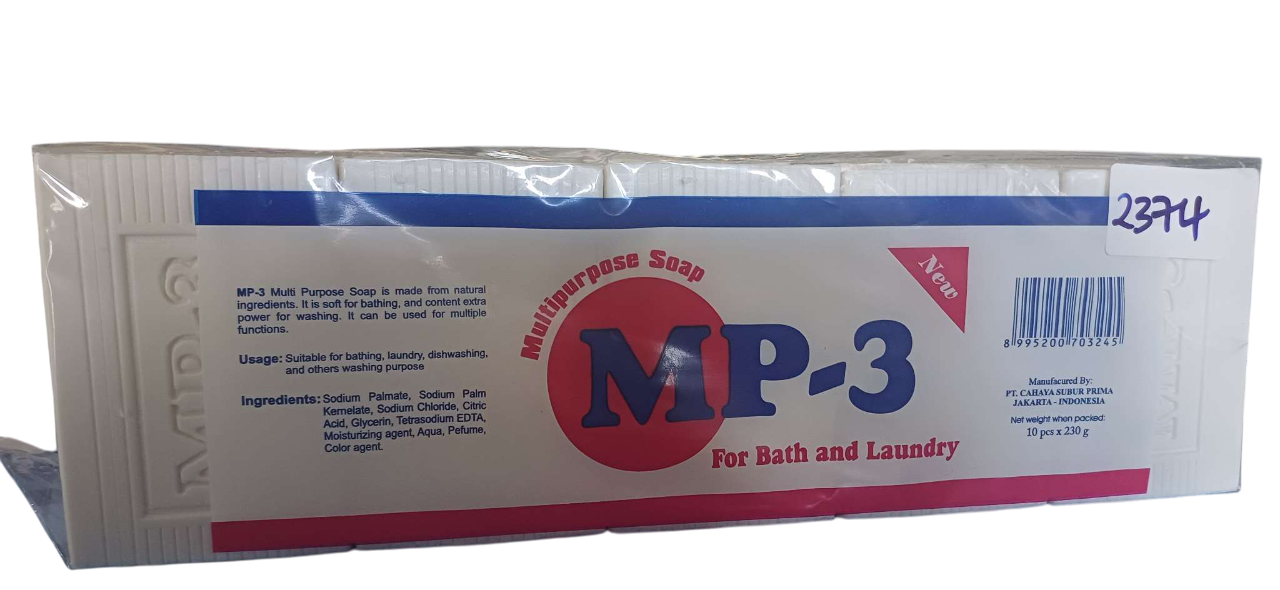 多用途洗衣皂 MP-3 230G*10S(10PCKTS)