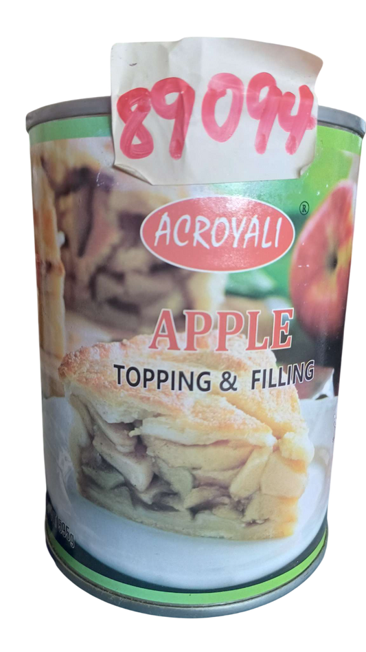 ACROYALI FRUIT APPLE TOPPING & FILLING 595G*12PCS