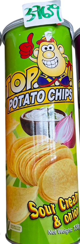 Top Potato Chips Sour Cream 130g x 24