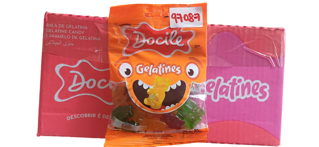 DOCILE GELATINES BEARS CANDY 80G*24PCS