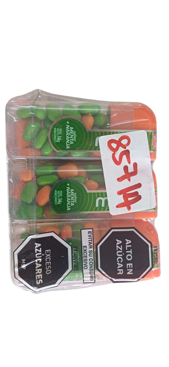 DOCILE MINTY MINT ORANGE FLV 168G(12PCKTS)*12PCS