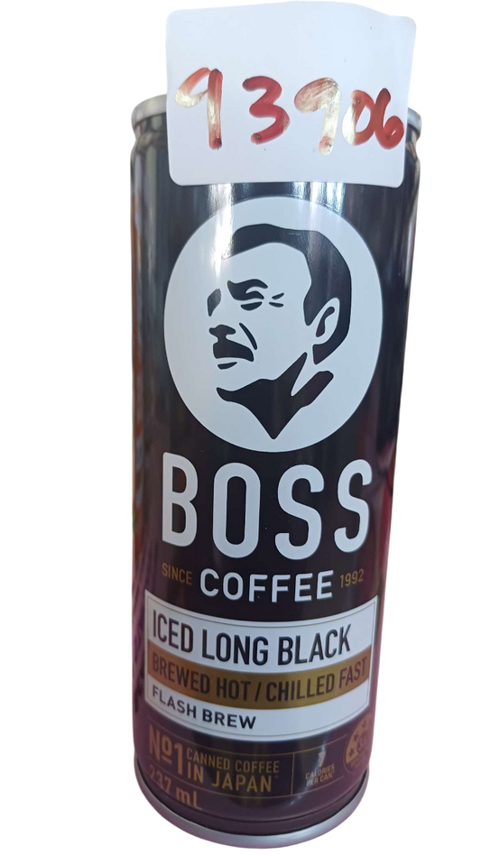 BOSS COFFEE ICED LONG BLACK CAN 237ML*12PCS