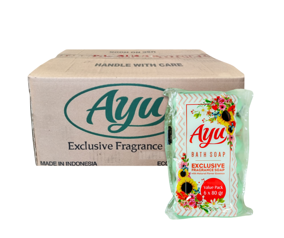 Bath Soap AYU(GREEN) 6PKT/80g x 24