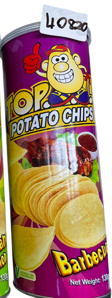 Top Potato Chips Bbq Flav 130g x 24