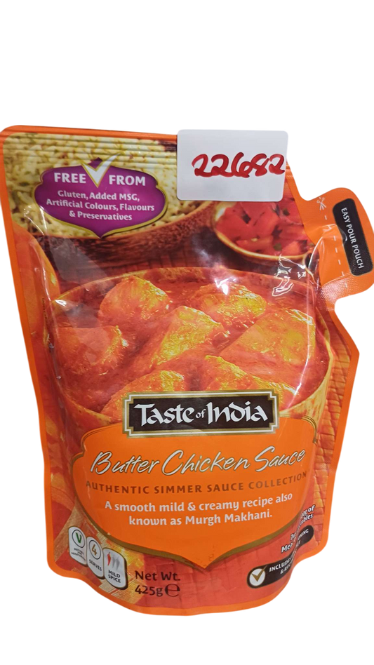 TASTE OF INDIA BUTTER CHICKEN 425G*24PCS