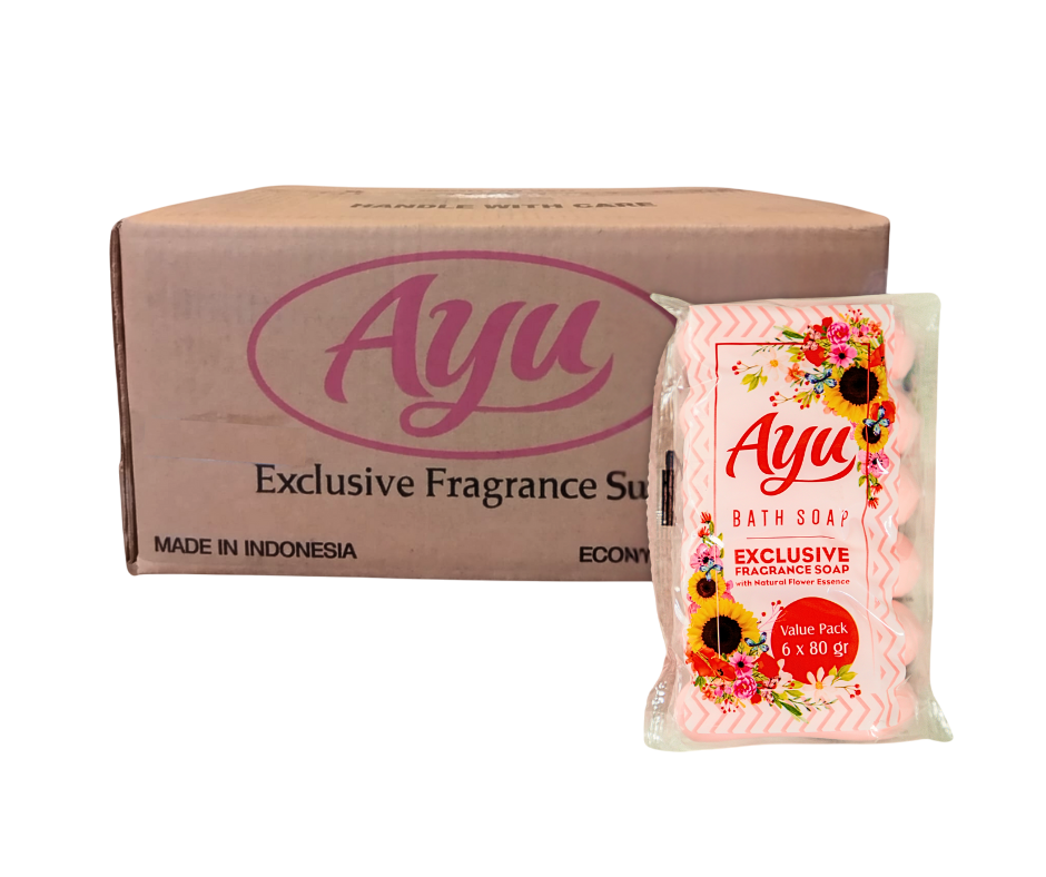 沐浴皂 AYU(粉色) 6 包/80g x 24