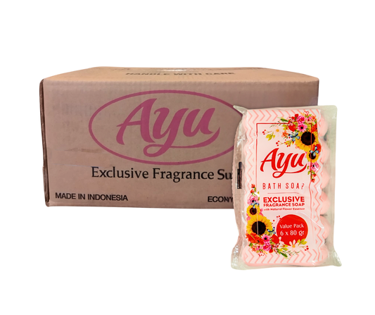 Bath Soap AYU(PINK) 6PKT/80g x 24