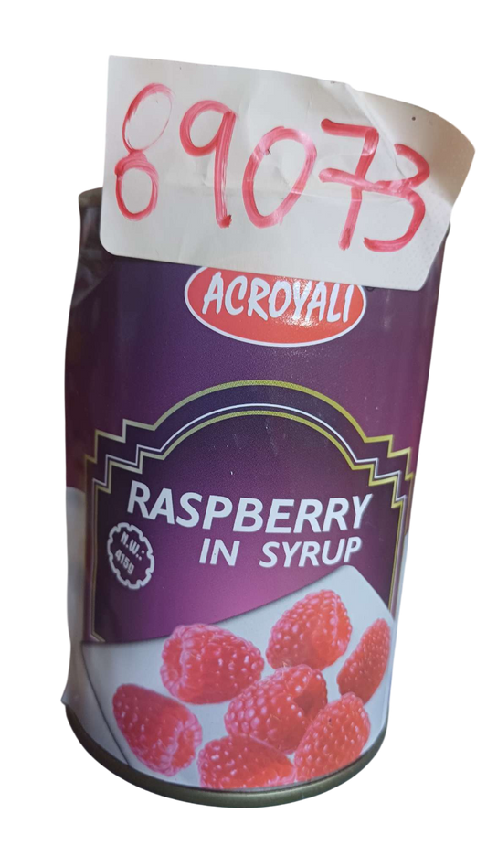 ACROYALI RASPBERRY IN SYRUP 415G*24PCS