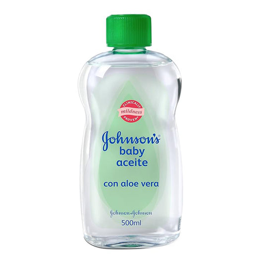 JOHNSON'S BABY OIL ALOE VERA 500MLS*12PCS