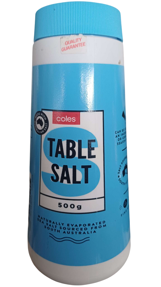 COLES TABLE SALT 500G*6PCS