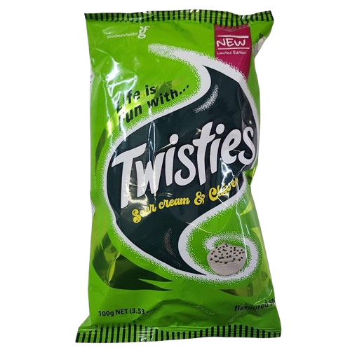 Twisties Sour Cream Chives 100g*12's