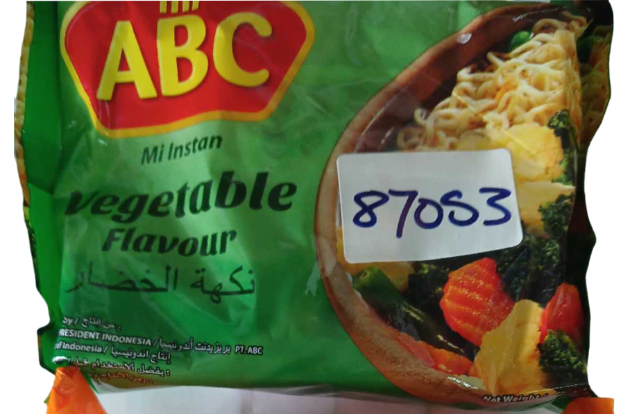 NOODLE MI ABC VEGETABLE INSTANT NOODLES 70G*40pcs