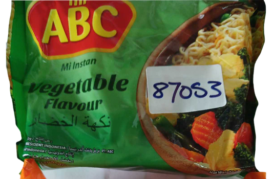 NOODLE MI ABC 蔬菜方便面 70G*40包