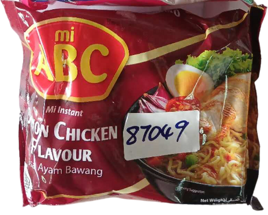 NOODLE MI ABC CHICKEN ONION INSTANT NOODLES 70G*40pcs