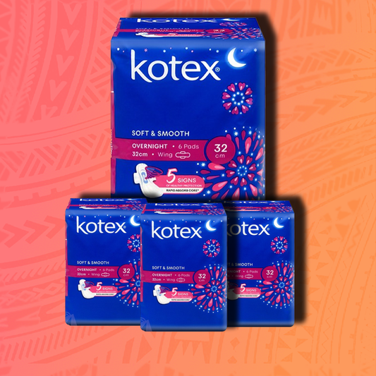 Kotex S/Smth P/Guard Ovrnight 6's x 24